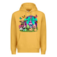 Mustard Easter Farm Animal Easter Day Premium Hoodie - Neo Western