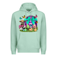 Seafoam Easter Farm Animal Easter Day Premium Hoodie - Neo Western