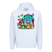 White Easter Farm Animal Easter Day Premium Hoodie - Neo Western