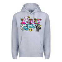 Heather Grey x ray tech Premium Hoodie - AdoDesignShop