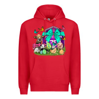 Red Easter Farm Animal Easter Day Premium Hoodie - Neo Western