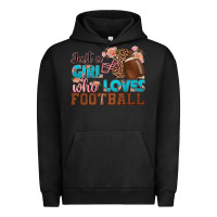 Pigment Black just a girl who loves football Urban Hoodie - HRA Design Shop