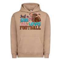 Pigment Burro just a girl who loves football Urban Hoodie - HRA Design Shop