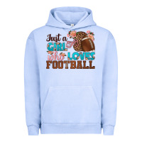 Pigment Grape Ice just a girl who loves football Urban Hoodie - HRA Design Shop