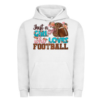 Pigment Lunar Rock just a girl who loves football Urban Hoodie - HRA Design Shop