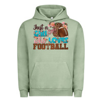 Just A Girl Who Loves Football Urban Hoodie | Teevron