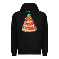 Black red christmas cookie cake fa element Premium Hoodie - FaDigitalArtStudio