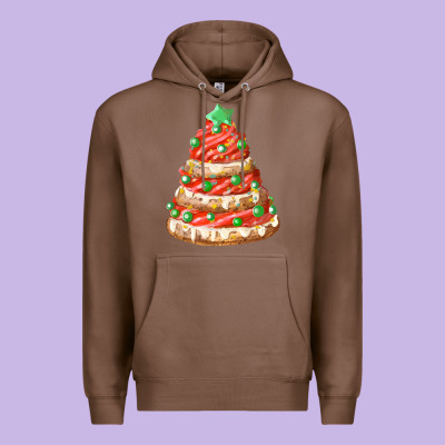 Red Christmas Cookie Cake Fa Element Premium Hoodie Designed By Fadigitalartstudio