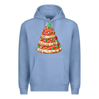 Colony Blue red christmas cookie cake fa element Premium Hoodie - FaDigitalArtStudio