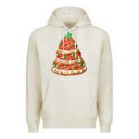 Oatmeal Heather red christmas cookie cake fa element Premium Hoodie - FaDigitalArtStudio