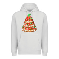 Dove Grey red christmas cookie cake fa element Premium Hoodie - FaDigitalArtStudio