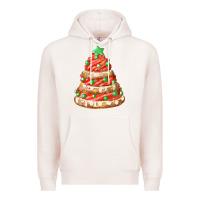Pale Pink red christmas cookie cake fa element Premium Hoodie - FaDigitalArtStudio