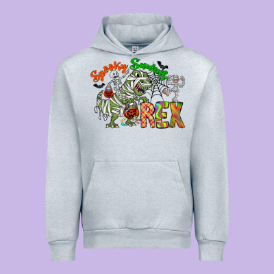 Spooky Sourus Urban Hoodie Designed By Cowhidedigitalart