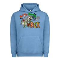 Pigment Pebble Blue spooky sourus Urban Hoodie - CowhideDigitalArt