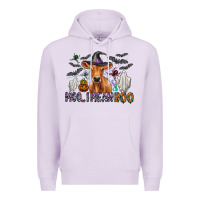 Lilac Moo I Mean Boo Premium Hoodie - CowhideDigitalArt