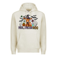 Oatmeal Heather Moo I Mean Boo Premium Hoodie - CowhideDigitalArt
