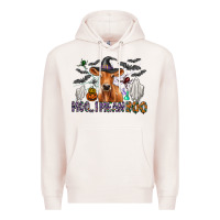 Pale Pink Moo I Mean Boo Premium Hoodie - CowhideDigitalArt