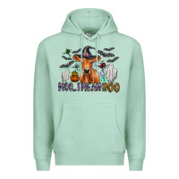 Seafoam Moo I Mean Boo Premium Hoodie - CowhideDigitalArt