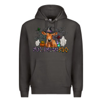 Smoke Moo I Mean Boo Premium Hoodie - CowhideDigitalArt