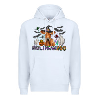 White Moo I Mean Boo Premium Hoodie - CowhideDigitalArt