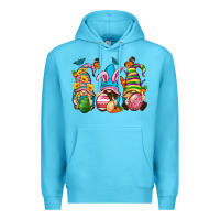 Ocean Blue Easter gnomies Easter Day Premium Hoodie - Neo Western