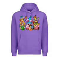 Purple Easter gnomies Easter Day Premium Hoodie - Neo Western