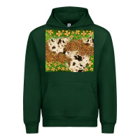 Forest Green St. Patrick's Day shamrock tumbler Urban Hoodie - Neo Western