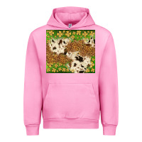 Fuchsia Pink St. Patrick's Day shamrock tumbler Urban Hoodie - Neo Western