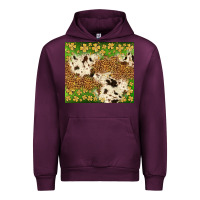 Mauve Wine St. Patrick's Day shamrock tumbler Urban Hoodie - Neo Western
