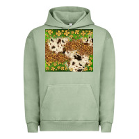 Pigment Oil Green St. Patrick's Day shamrock tumbler Urban Hoodie - Neo Western