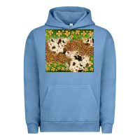 Pigment Pebble Blue St. Patrick's Day shamrock tumbler Urban Hoodie - Neo Western