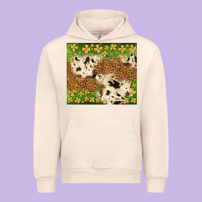 St. Patrick's Day Shamrock Tumbler Urban Hoodie Designed By Neo Western