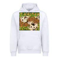 White St. Patrick's Day shamrock tumbler Urban Hoodie - Neo Western