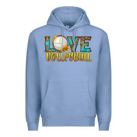Colony Blue love volleyball Premium Hoodie - HRA Design Shop