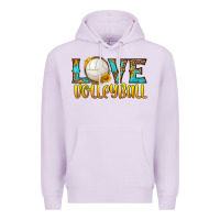Lilac love volleyball Premium Hoodie - HRA Design Shop
