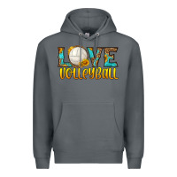 Rock love volleyball Premium Hoodie - HRA Design Shop