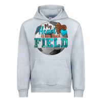Heather Grey my heart is on that field soccer Urban Hoodie - HRA Design Shop