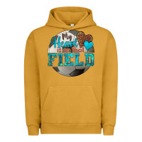 Pigment Peanut Butter my heart is on that field soccer Urban Hoodie - HRA Design Shop