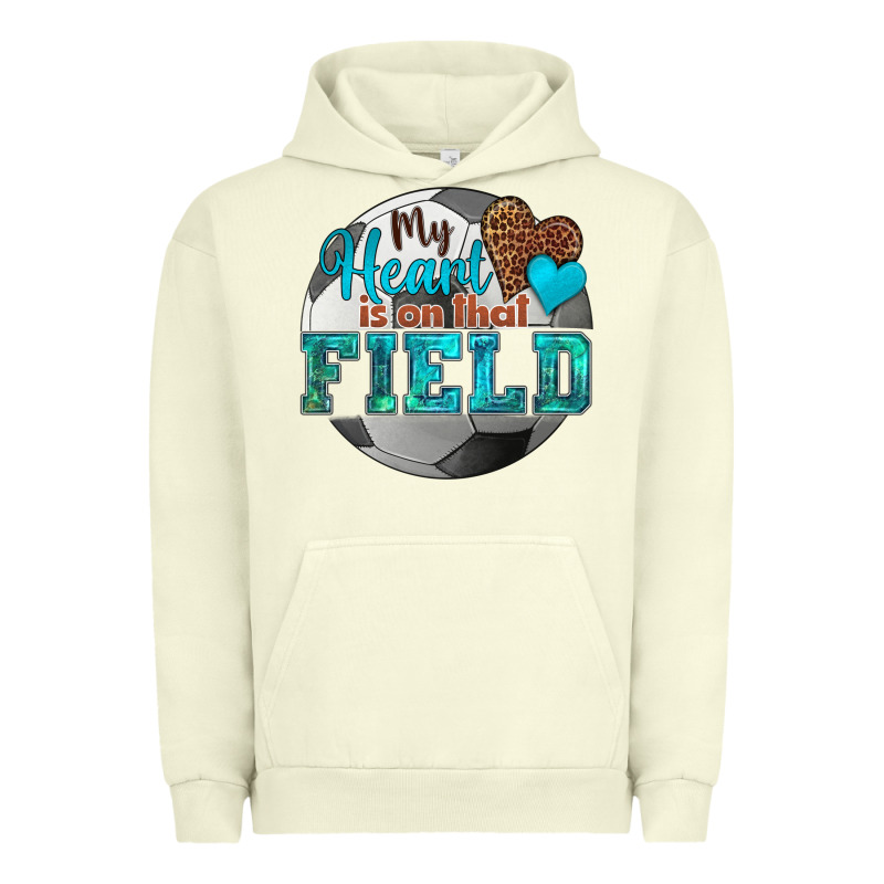 My Heart Is On That Field Soccer Urban Hoodie by HRA Design Shop | Teevron