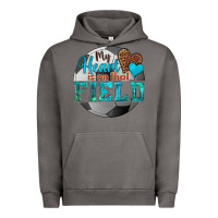Pigment Tornado my heart is on that field soccer Urban Hoodie - HRA Design Shop