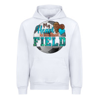 White my heart is on that field soccer Urban Hoodie - HRA Design Shop
