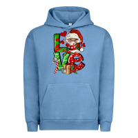 Pigment Pebble Blue love gnomes Urban Hoodie - FaDigitalArtStudio