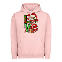 Pigment Salmon love gnomes Urban Hoodie - FaDigitalArtStudio