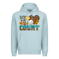 Blue Mist my heart is on that court Premium Hoodie - HRA Design Shop
