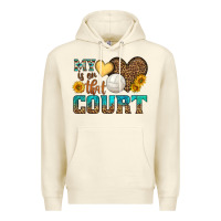 Sandshell my heart is on that court Premium Hoodie - HRA Design Shop