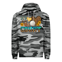 Slate Camo my heart is on that court Premium Hoodie - HRA Design Shop