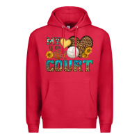 Cardinal my heart is on that court Premium Hoodie - HRA Design Shop
