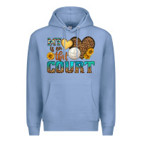 Colony Blue my heart is on that court Premium Hoodie - HRA Design Shop