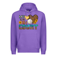Purple my heart is on that court Premium Hoodie - HRA Design Shop