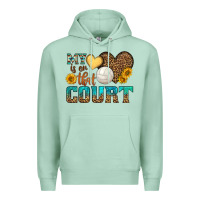 Seafoam my heart is on that court Premium Hoodie - HRA Design Shop